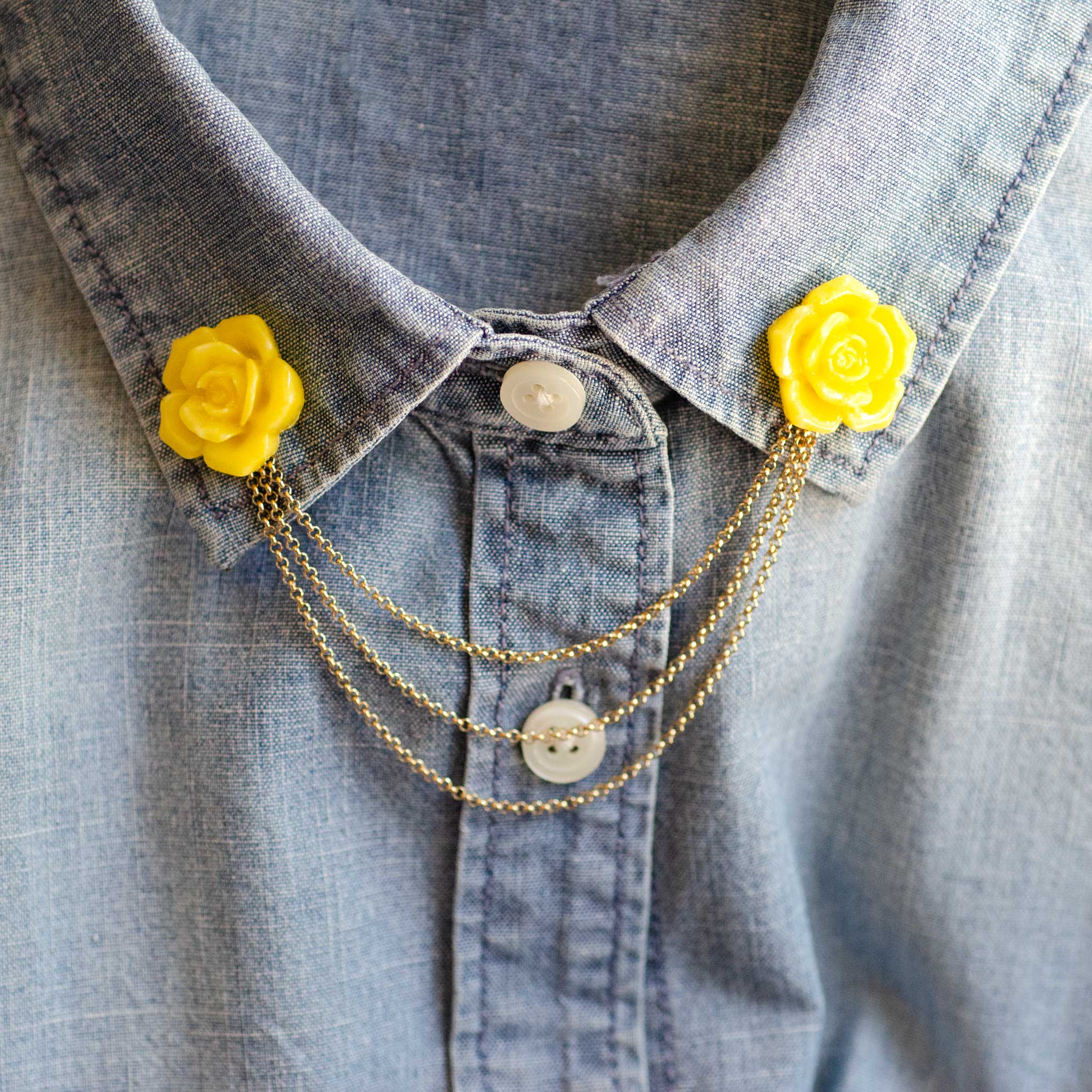 Collar Pins - Roses