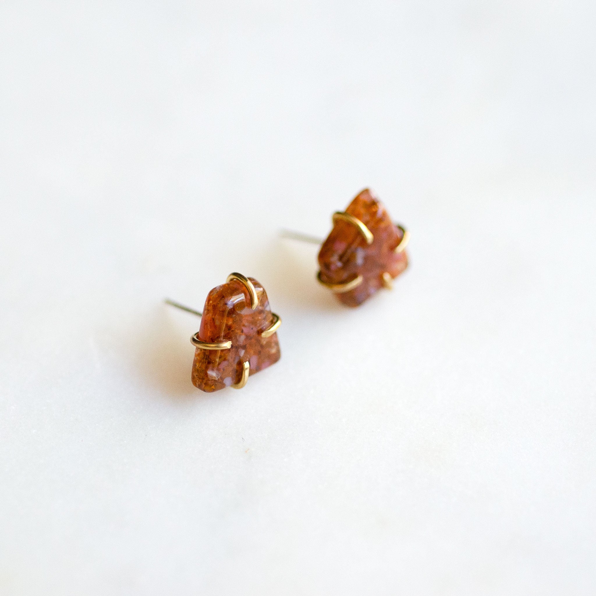 Stone Stud Earring