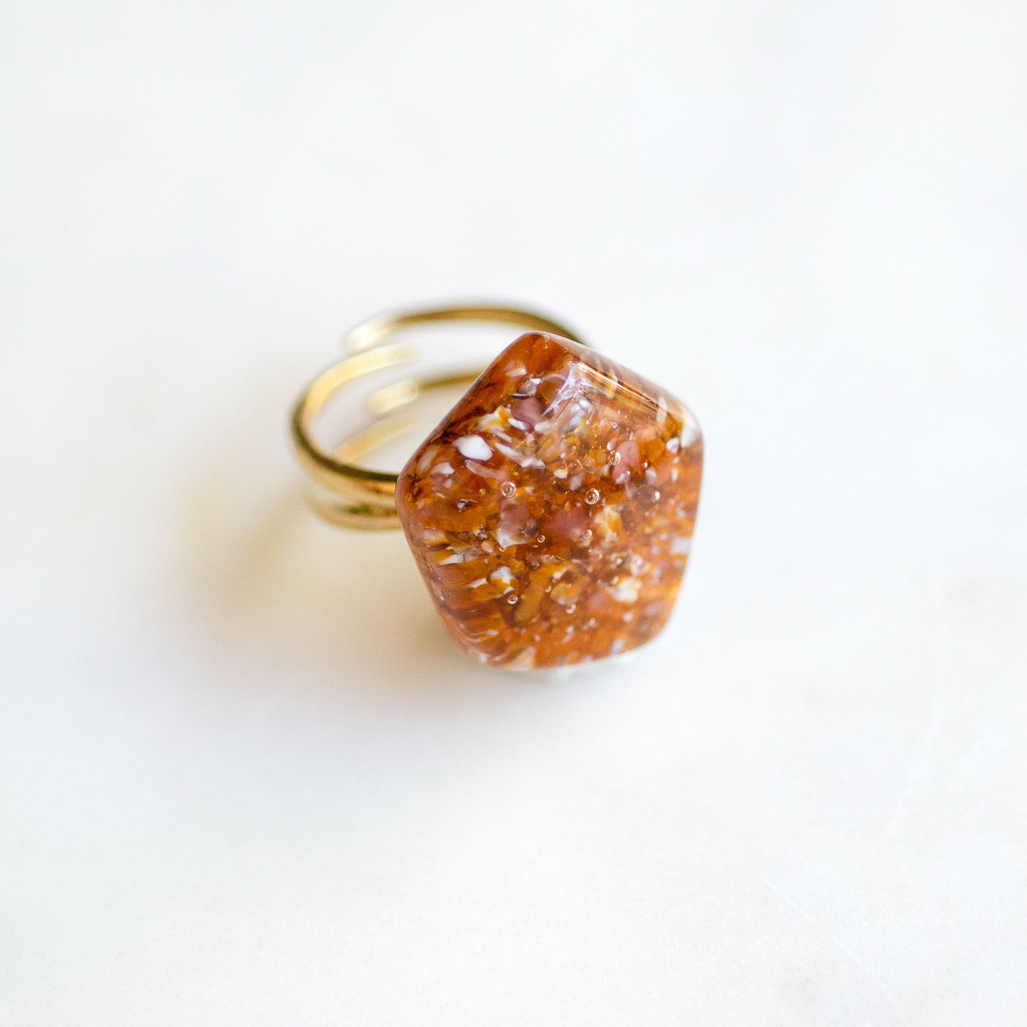 Stone Pentagon Ring