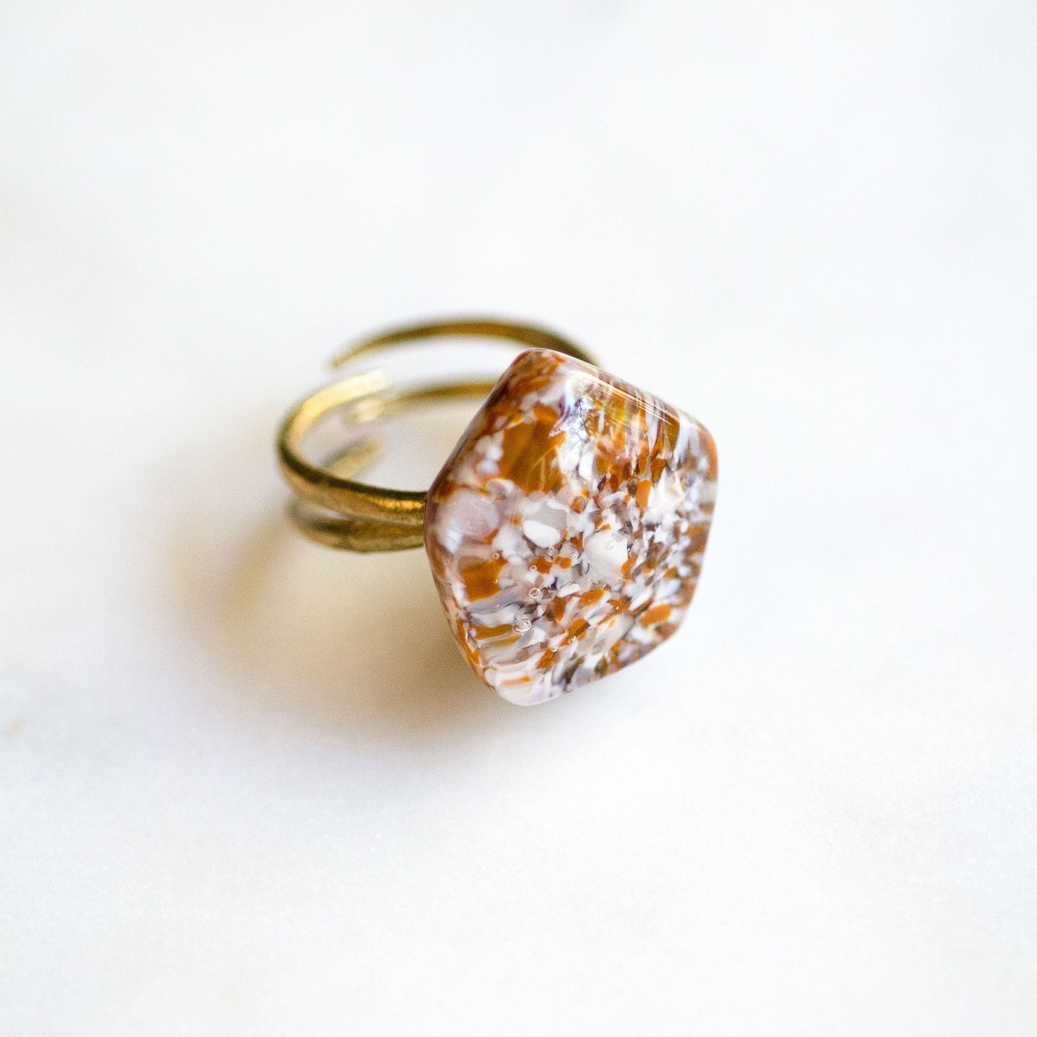 Stone Pentagon Ring