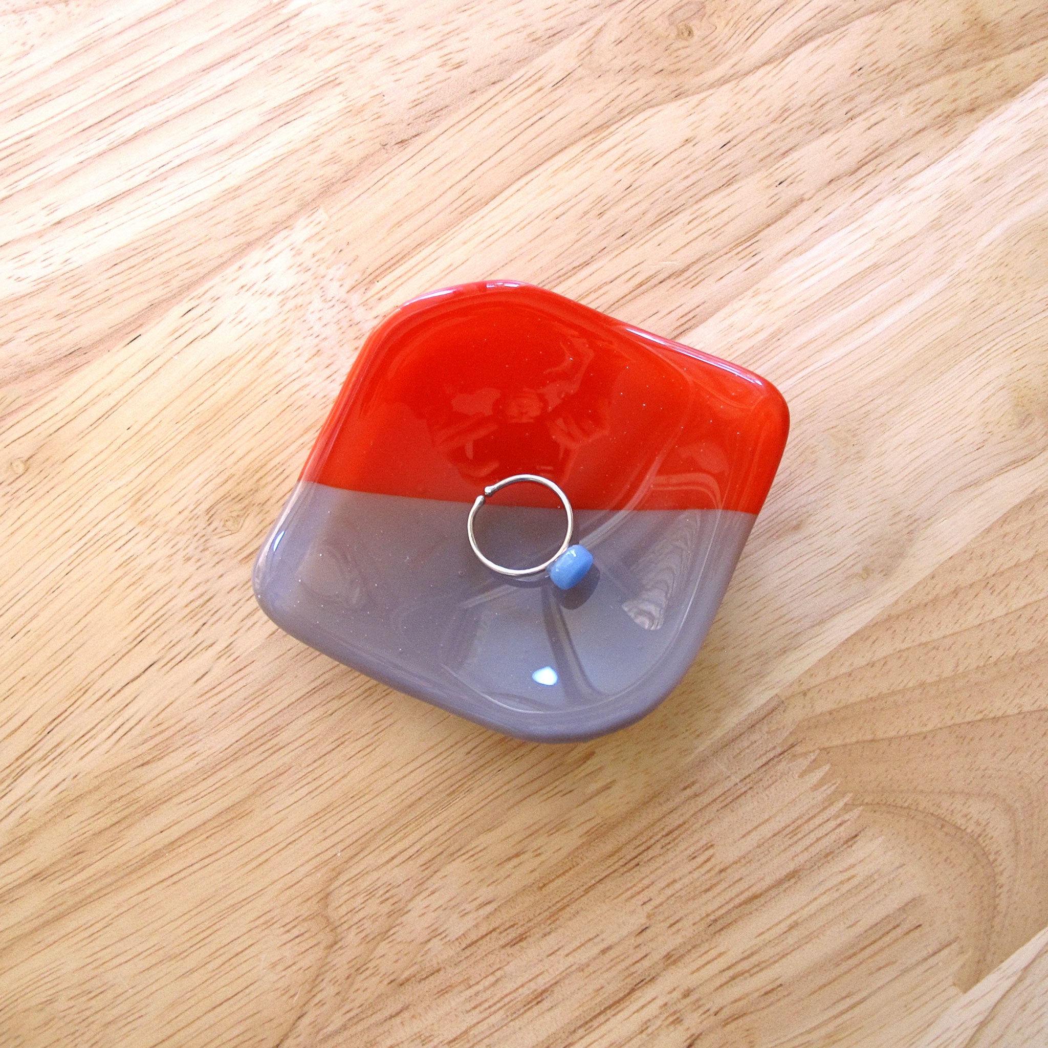 Catchall Ring Dish - Scarlet and Mink