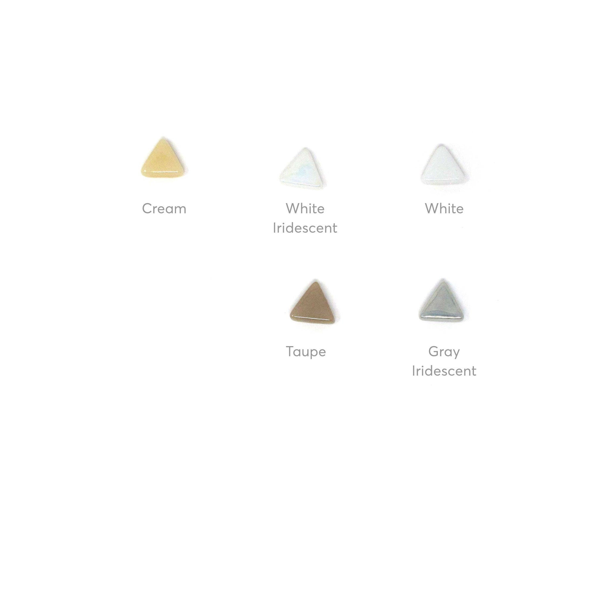 Rally Collection - Triangles - neutral colors and iridescents